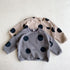 Children's polka dot plus velvet sweater autumn and winter loose big wave dot padded baby coat